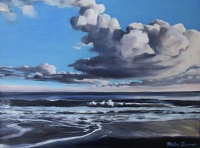 Building clouds over blacksand