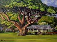 Kauai plantation cottage paintings