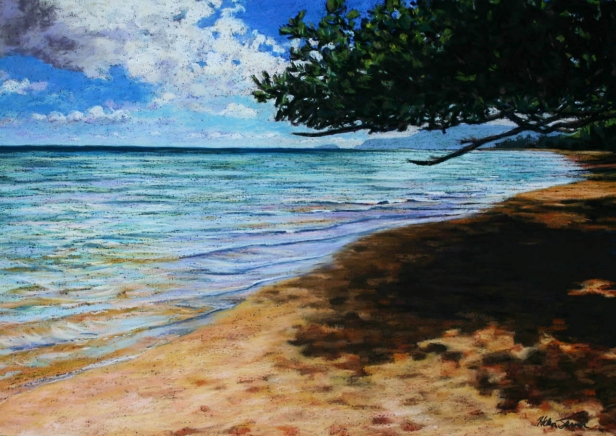 Anini Color, Pastel artwork by Kauai artist Helen Turner