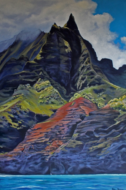 Aspire, Oil artwork by Kauai artist Helen Turner