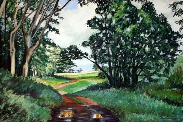 Back the Way We Came, Hawaiian artwork by Helen Turner