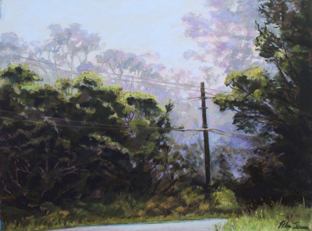 Calling Elizabeth, Pastel artwork by Kauai artist Helen Turner