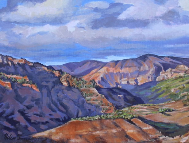 Canyon 1, Oil artwork by Kauai artist Helen Turner