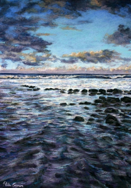 Dusk Series, Pastel artwork by Kauai artist Helen Turner