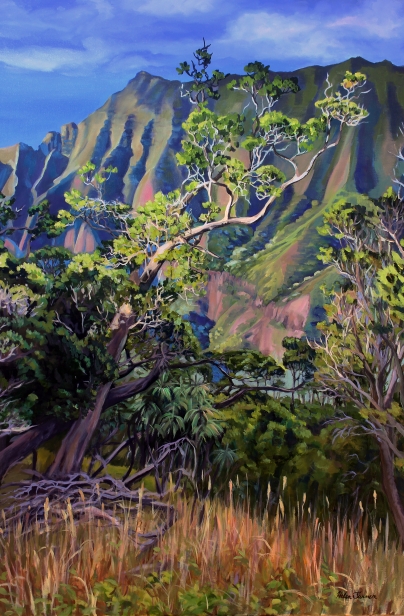 Everlasting, Oil artwork by Kauai artist Helen Turner