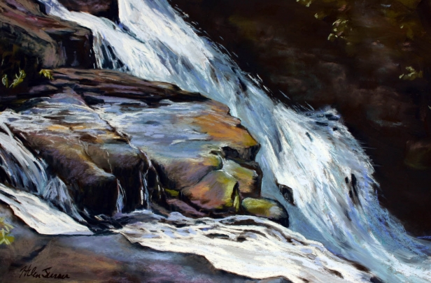 Falling Grace, Pastel artwork by Kauai artist Helen Turner