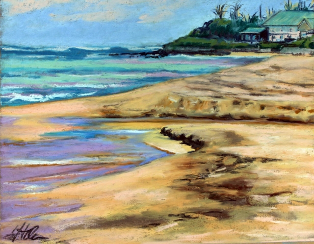 Fresh meets Salt, pastel artwork by Kauai artist Helen Turner