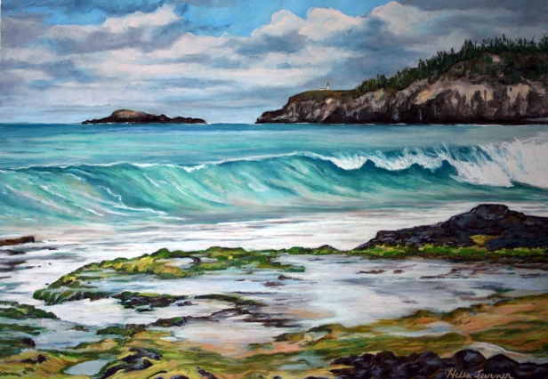 From a Distance, Pastel artwork by Kauai artist Helen Turner