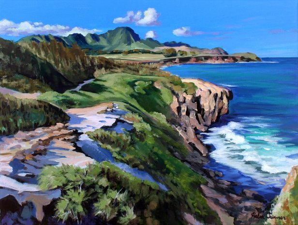 Heritage Trail, Oil artwork by Kauai artist Helen Turner