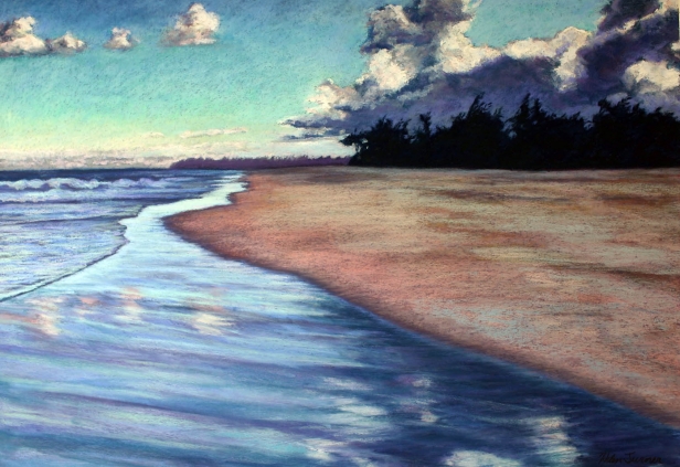 Into Evening, Pastel artwork by Kauai artist Helen Turner