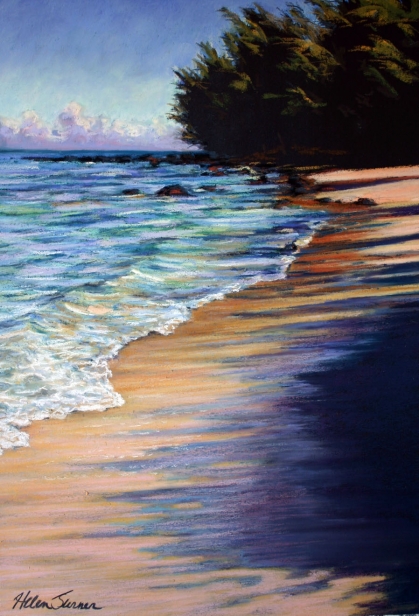 Key of Sea, Pastel artwork by Kauai artist Helen Turner