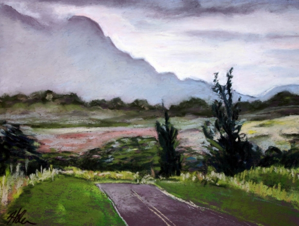 Kipu Rd 2, Pastel artwork by Kauai artist Helen Turner