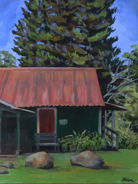 Kokee Green, Oil artwork by Kauai artist Helen Turner