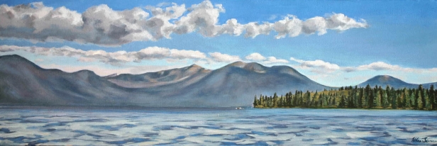 Last Boat in, pastel artwork by Kauai artist Helen Turner