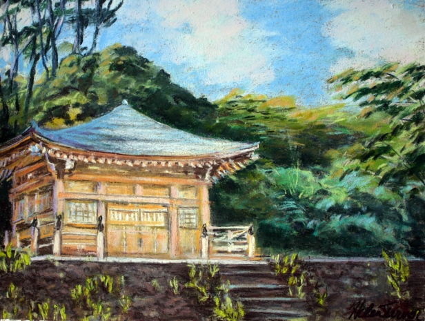 Lawai Temple, Hawaiian artwork by Helen Turner