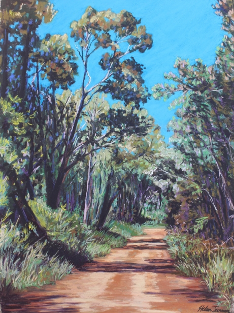 Mohihi Road, Pastel artwork by Kauai artist Helen Turner