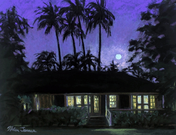 Moonrise , Hawaiian artwork by Helen Turner