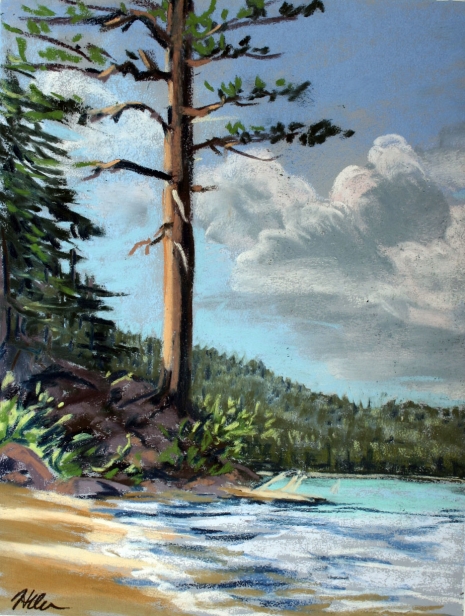 Pine in the afternoon, Hawaiian artwork by Helen Turner