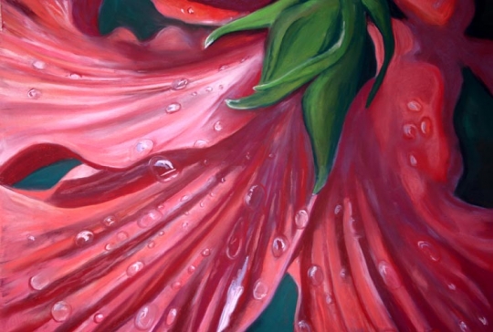Rainflower, Pastel artwork by Kauai artist Helen Turner