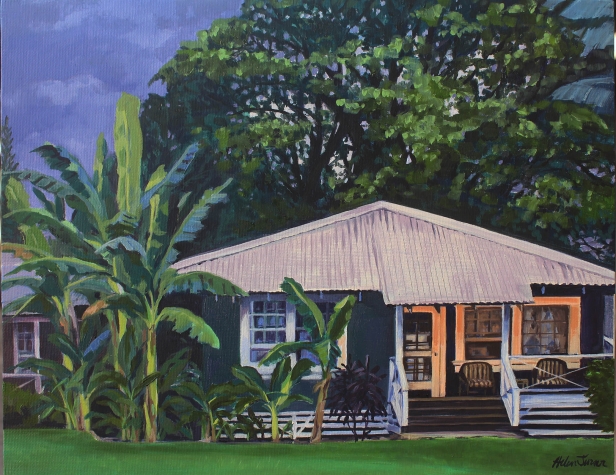 Ready for Evening, Oil artwork by Kauai artist Helen Turner