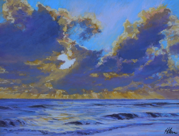 Sea of Serenity, Pastel artwork by Kauai artist Helen Turner