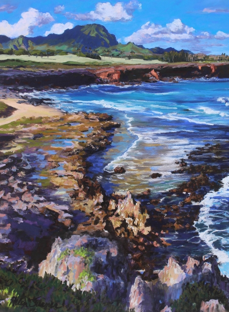 Southern Trails, Pastel artwork by Kauai artist Helen Turner