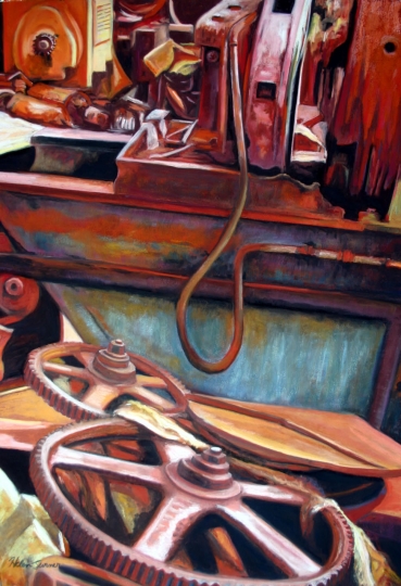 Study in Rust, Pastel artwork by Kauai artist Helen Turner