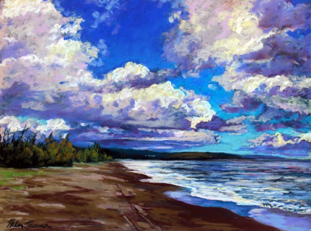 Sweet Home Waimea, Pastel artwork by Kauai artist Helen Turner