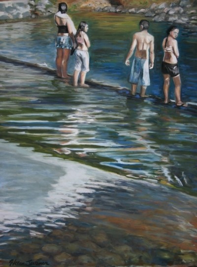 The Crossing, Pastel artwork by Kauai artist Helen Turner