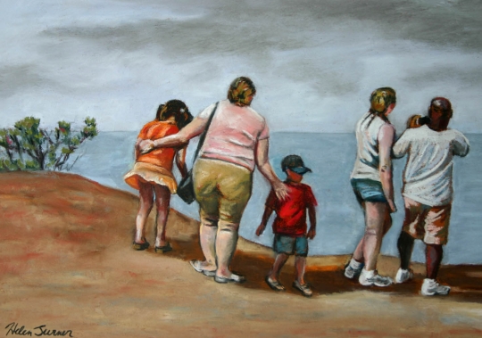 The Lookout, Pastel artwork by Kauai artist Helen Turner
