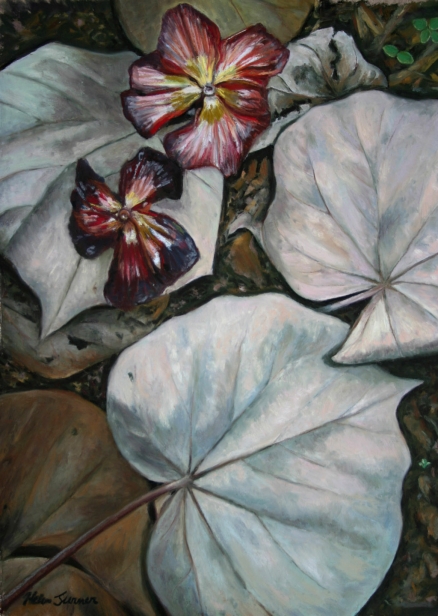 Under the Hau Trees, Pastel artwork by Kauai artist Helen Turner