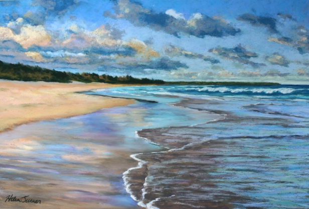 Wailua Afternoon, Pastel artwork by Kauai artist Helen Turner