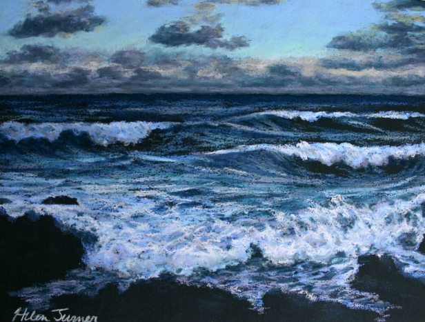 Water Studies, Pastel artwork by Kauai artist Helen Turner