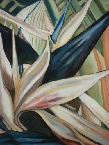 White Birds, pastel artwork by Kauai artist Helen Turner
