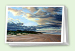 Beaches art greeting card set