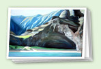 Landscapes art greeting card set