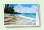 Seascapes art greeting card set
