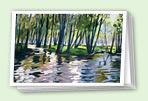 Trees greeting card set